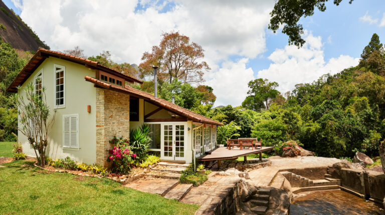 casa en la montaña