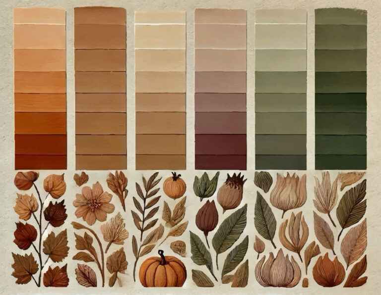 Paleta de colores otoño 2025: Un refugio de calidez y naturaleza