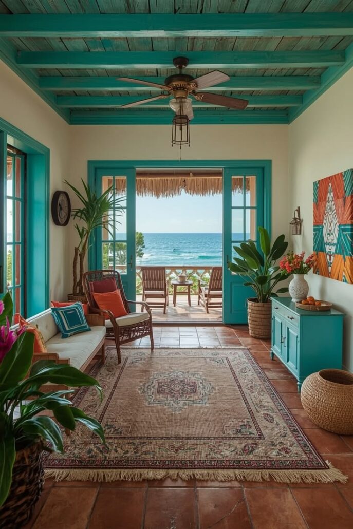 Interiores caribeños modernos tropical 